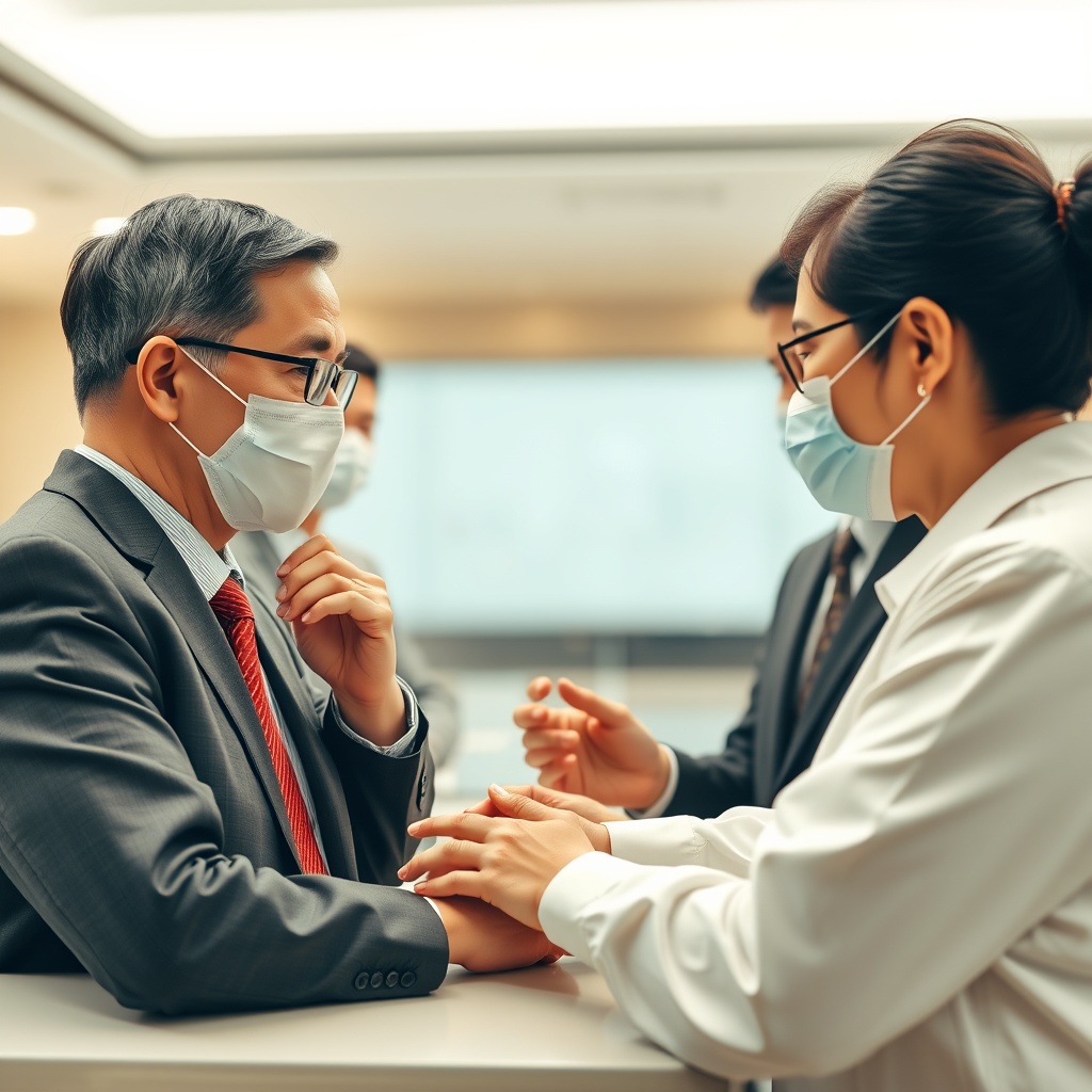 Government officials and AI technology in a collaborative setting, highlighting the integration of artificial intelligence in public sector operations and governance models.