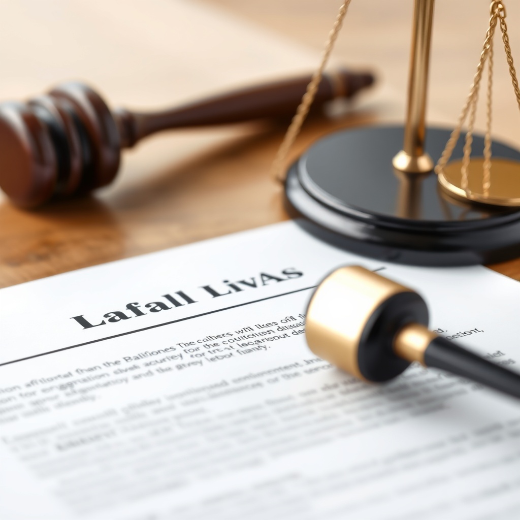 A close-up of a legal document with a gavel and scale in the background, symbolizing the regulatory challenges and solutions for robo-advisory in Asia.