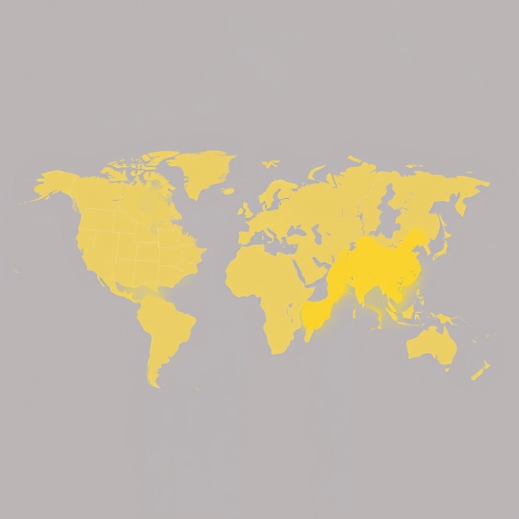 A high-quality stock image depicting a global map with highlighted US and EU regions, symbolizing the comparative analysis of regulatory models in AI liability.